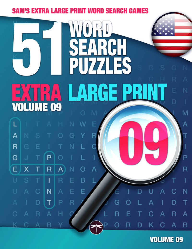 Sam's Extra Large Print word search books volume 9