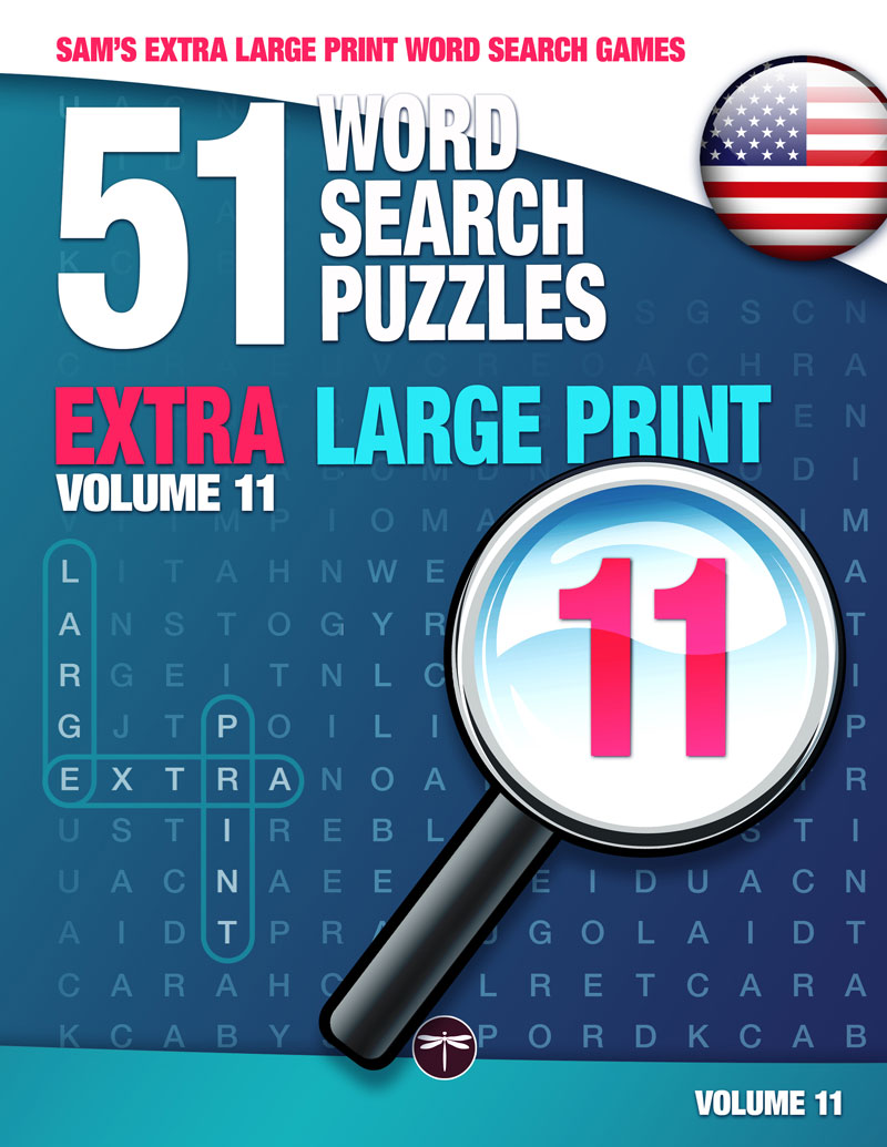 Sam's Extra Large Print Word Search Books, Volume 11, front cover